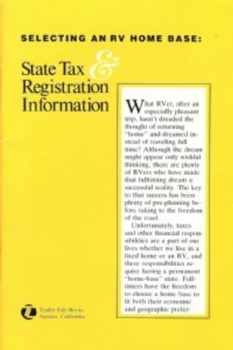 Stock image for Selecting an RV Home Base (State Tax & Registration Information) for sale by The Media Foundation