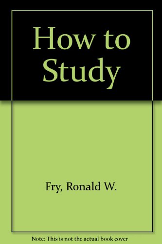 9780934829984: How to Study