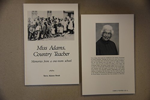 Stock image for Miss Adams, Country Teacher for sale by Better World Books: West