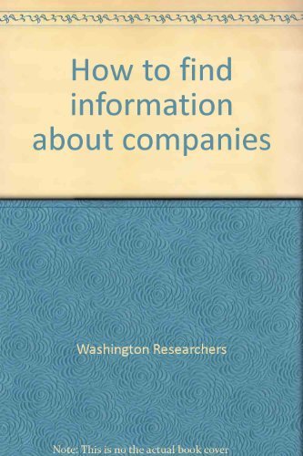 How to Find Information About Companies By Washington Researchers