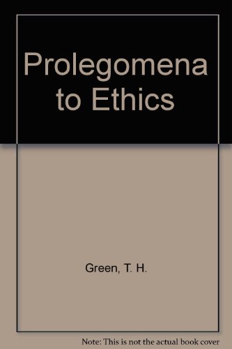 Beispielbild fr Prologomina to Ethics zum Verkauf von Chequamegon Books