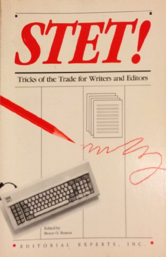 Stock image for Stet!: Tricks of the Trade for Writers and Editors for sale by SecondSale