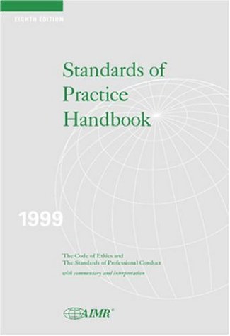 Beispielbild fr Standards of Practice Handbook 1999 zum Verkauf von Antiquariat Armebooks