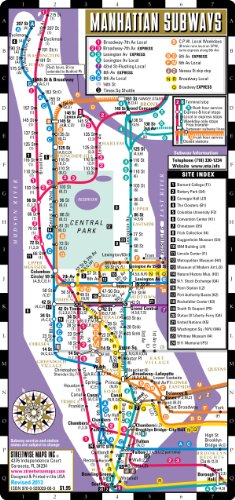 9780935039009: Streetwise Manhattan Bus Subway: Bus and Subway Map of Manhattan, New York