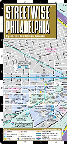 Beispielbild fr Streetwise Philadelphia Map - Laminated City Center Street Map of Philadelphia, PA - Folding pocket size travel map with Septa metro map, bus map zum Verkauf von Wonder Book