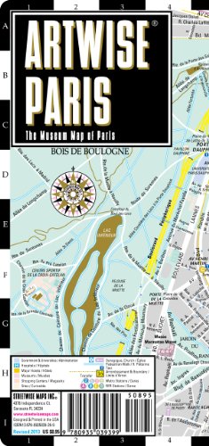 Stock image for Artwise Paris Museum Map - Laminated Museum Map of Paris, FR for sale by Your Online Bookstore