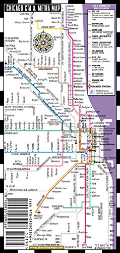 Streetwise Chicago Bus, CTA & Metra Map - Laminated Chicago Metro Map - Folding pocket & wallet size metro map for travel (9780935039566) by Streetwise Maps