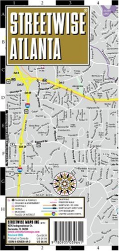 Beispielbild fr Streetwise Atlanta Map - Laminated City Center Street Map of Atlanta, Georgia - Folding pocket size travel map with Marta metro lines zum Verkauf von SecondSale