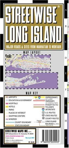 Imagen de archivo de Streetwise Long Island Laminated Regional Road Map a la venta por GoldenWavesOfBooks