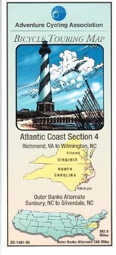 Imagen de archivo de Atlantic Coast Bicycle Route #4: Richmond, Virgina - Wilmington, North Carolina (383 Miles) a la venta por medimops