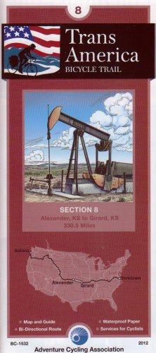 Imagen de archivo de Transamerica Bicycle Trail #8: Alexander, Kansas - Girard, Kansas (331 Miles) a la venta por medimops