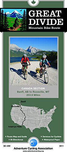 Imagen de archivo de Great Divide Mountain Bike Route - Canada: Banff, Alberta - Roosville, Montana - 254 miles (Green Trails Maps) a la venta por Big River Books