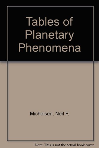 9780935127089: Tables of Planetary Phenomena