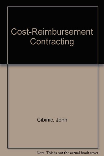 Stock image for Cost-Reimbursement Contracting for sale by Jenson Books Inc