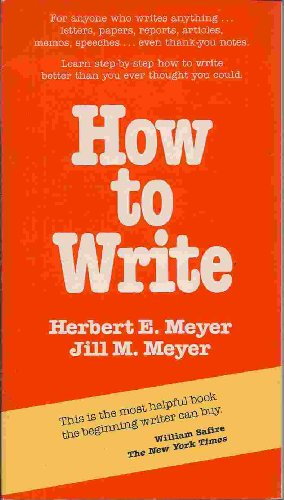 Beispielbild fr How to write zum Verkauf von Wonder Book