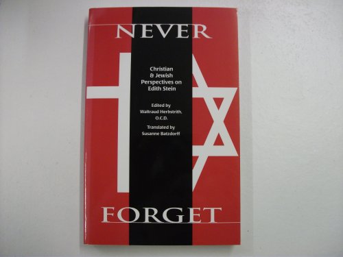 Never Forget: Christian and Jewish Perspectives on Edith Stein (Carmelite Studies #7)