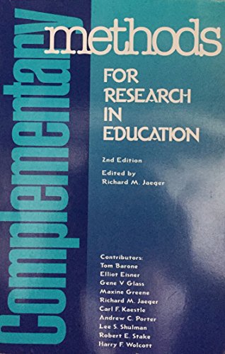 Beispielbild fr Complementary Methods for Research in Education zum Verkauf von Robinson Street Books, IOBA
