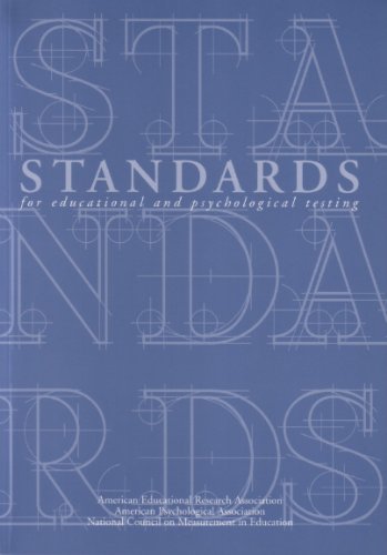 9780935302257: Standards for Educational and Psychological Testing 1999