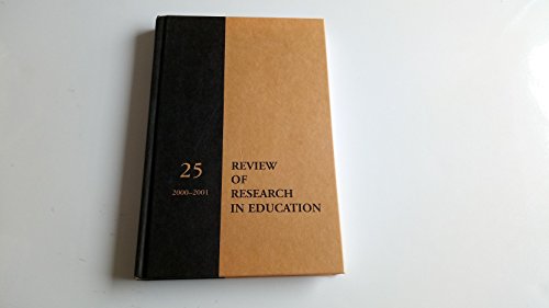 Beispielbild fr Review of Research in Education, no. 25 (2000-2001) zum Verkauf von M & M Books