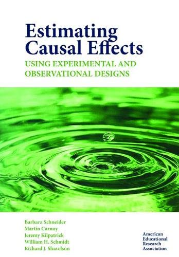 Stock image for Estimating Causal Effects Using Experimental and Observational Designs for sale by Better World Books