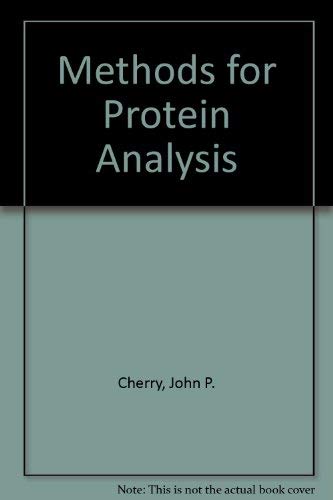 Beispielbild fr Methods for Protein Analysis zum Verkauf von BookDepart