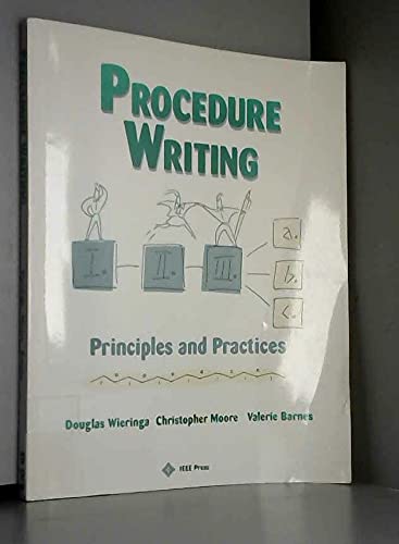 Beispielbild fr Procedure Writing : Principles and Practices zum Verkauf von Better World Books