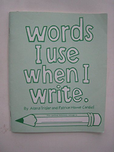 Imagen de archivo de Words I Use When I Write a la venta por Red's Corner LLC