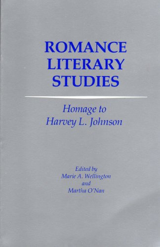 Beispielbild fr Romance literary studies: Homage to Harvey L. Johnson (Studia humanitatis) (Spanish Edition) Johnson, Harvey L. (ed. Marie Wellington & Martha O'Nan) zum Verkauf von CONTINENTAL MEDIA & BEYOND