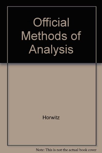 Stock image for Official Methods of Analysis of the Association of Official Analytical Chemists for sale by NWJbooks