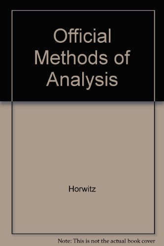 9780935584141: Official Methods of Analysis