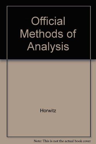 9780935584240: OFFICIAL METHODS OF ANALYSIS OF THE ASSOCIATION OF OFFICIAL ANALYTICAL CHEMISTS