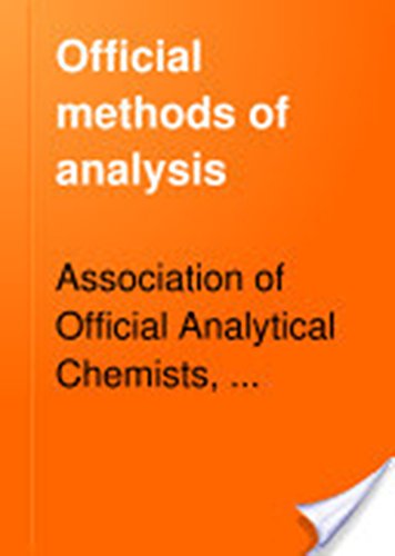 Imagen de archivo de Official Methods of Analysis of the AOAC a la venta por Better World Books