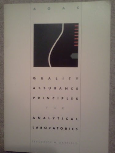 Imagen de archivo de Quality Assurance Principles for Analytical Laboratories a la venta por WorldofBooks