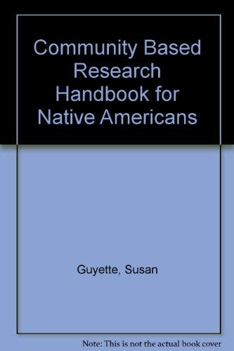 Beispielbild fr Community Based Research Handbook for Native Americans zum Verkauf von Great Matter Books