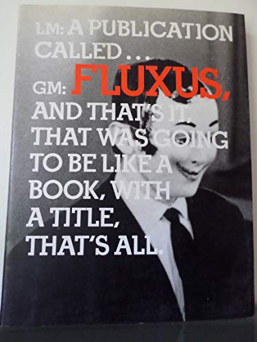 Beispielbild fr In the Spirit of Fluxus zum Verkauf von art longwood books