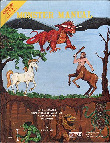 Beispielbild fr Advanced Dungeons and Dragons Monster Manual: Special Reference Work zum Verkauf von Wonder Book