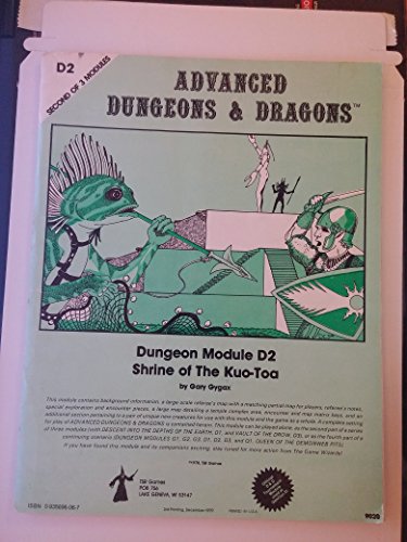 Beispielbild fr Shrine of the Kuo-Toa (Advanced Dungeons and Dragons Module D2) zum Verkauf von HPB Inc.