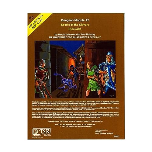 Beispielbild fr Secret of the Slavers Stockade: An Adventure for Character Levels 4-7 (Advanced Dungeons & Dragons) zum Verkauf von medimops