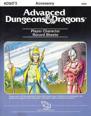 Stock image for Player Character Record Sheets (Advanced Dungeons & Dragons/9028) for sale by Book Deals
