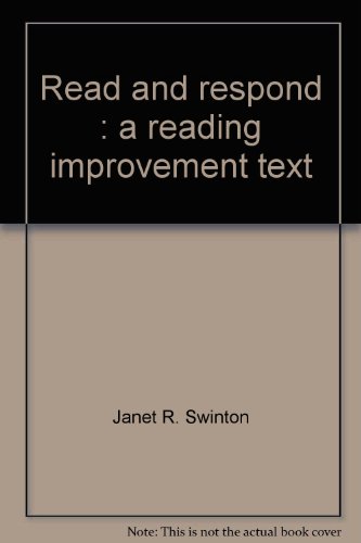 Stock image for Read and Respond -- A Reading Improvement Text for sale by gigabooks