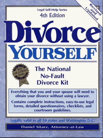 Beispielbild fr Divorce Yourself: The National No-Fault Divorce Kit (Legal Self-Help Series) zum Verkauf von The Book Cellar, LLC
