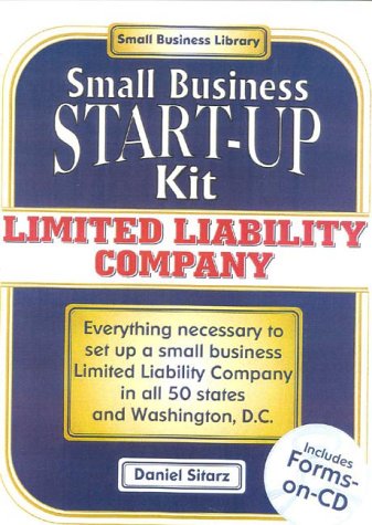 Imagen de archivo de Limited Liability Company : Small Business Start-Up Kit a la venta por Better World Books
