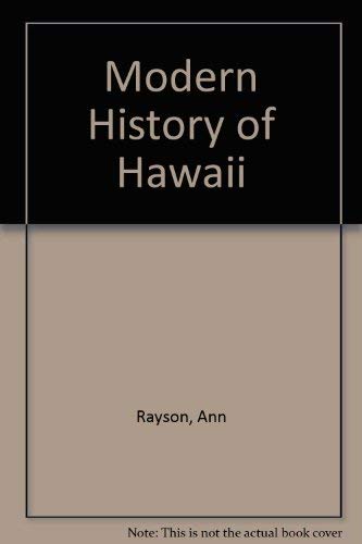 Beispielbild fr Modern Hawaiian History zum Verkauf von HPB-Red