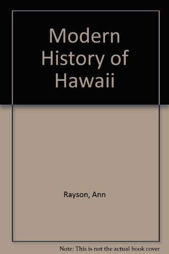 Stock image for Modern Hawaiian History for sale by Ken Jackson