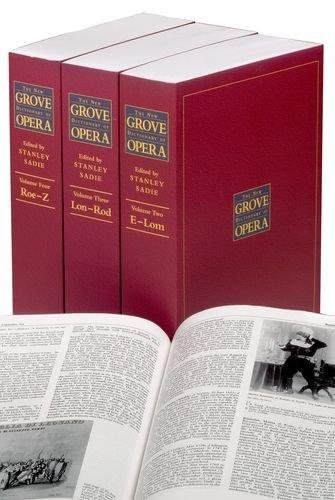 The New Grove Dictionary of Opera (COMPLETE FOUR-VOLUME SET) - Sadie, Stanley (ed.); Bashford, Christina
