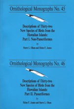 Imagen de archivo de Ornithological Monographs No. 45 & No. 46 a la venta por Nilbog Books