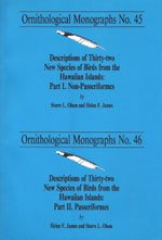 9780935868548: Descriptions of 32 New Species of Birds from the Hawaiian Islands, Parts 1 and 2 (Ornithological Monographs 45 and 46)