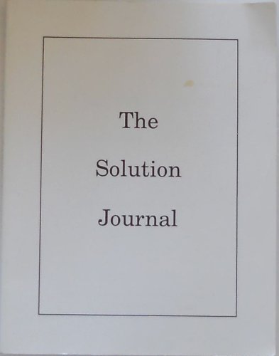 Stock image for The Solution Journal - Your Personal Pathway to a Solution for sale by The Book Spot