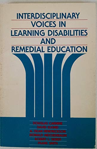 Imagen de archivo de Interdisciplinary voices in learning disabilities and remedial education a la venta por HPB-Red