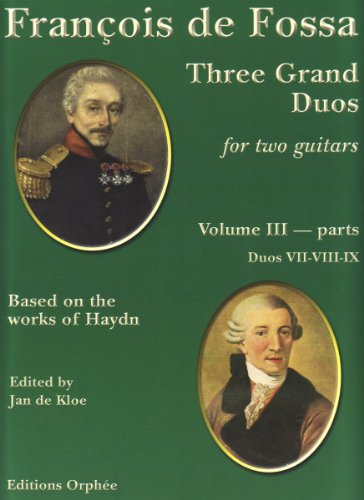 9780936186689: Three Grand Duos For Two Guitars Volume Iii - Duos Vii-Viii-Ix - 2 Guitars
